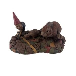 Tom Clark 1992 The Race Figurine Signed #79 Gnome, Hare, Turtle Sculpture Decor